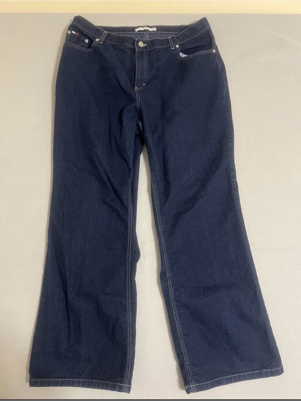 Tommy Hilfiger Navy Wide Leg Jeans